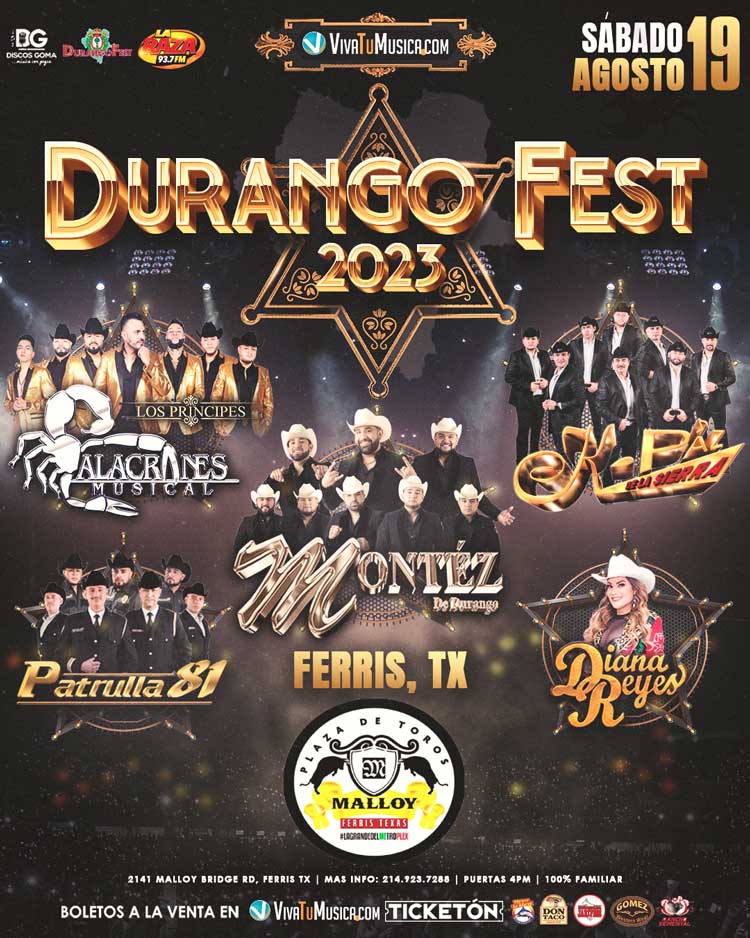 Durango Fest 2023 Plaza de Toros Malloy VivaTuMusica