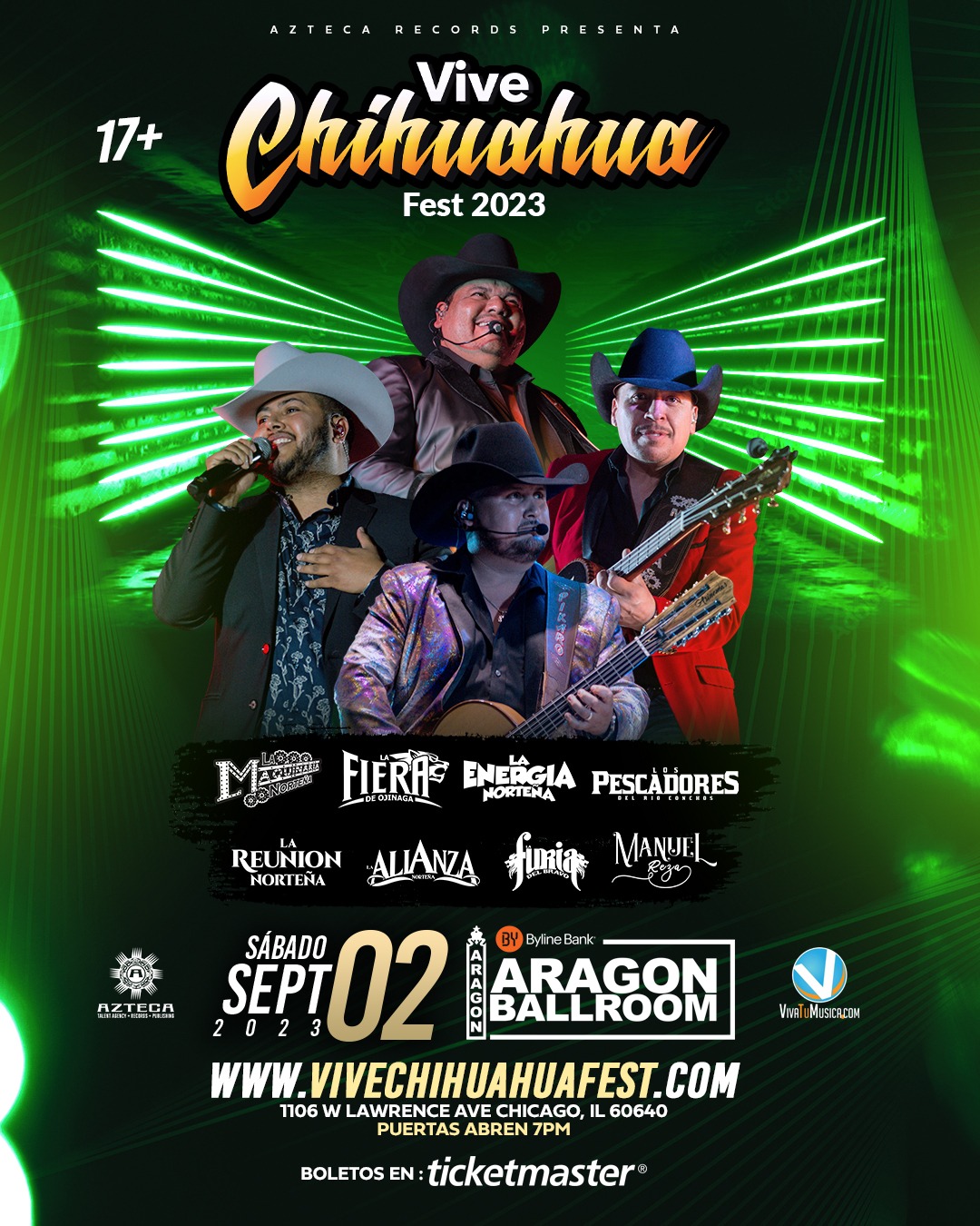 Vive Chihuahua Fest 2023 Aragon Ballroom VivaTuMusica