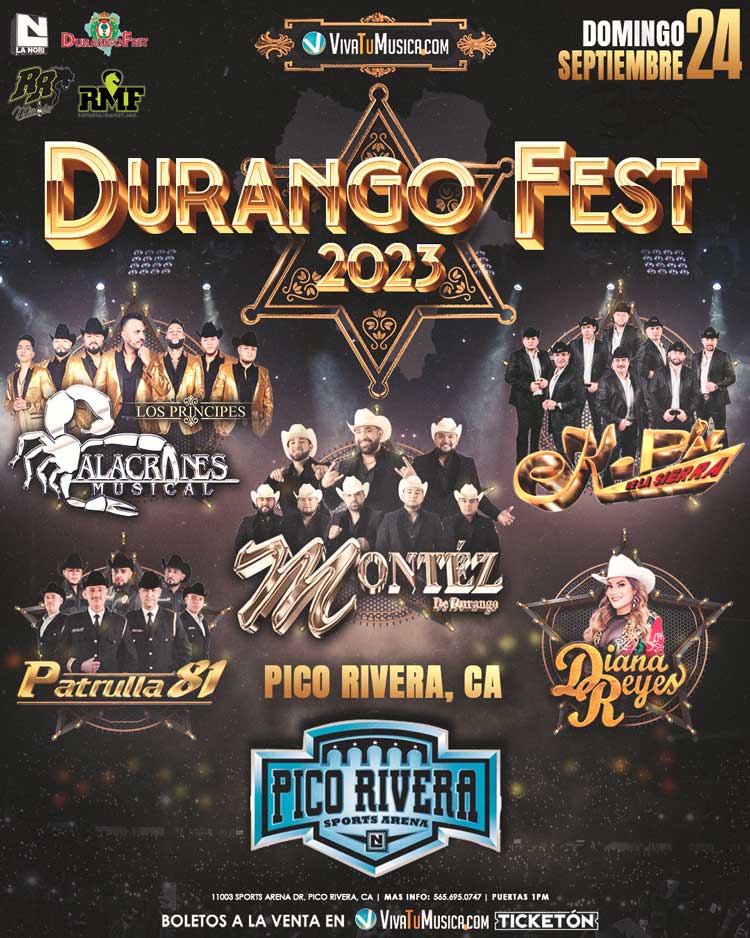 Durango Fest 2023 Pico Rivera Sports Arena VivaTuMusica